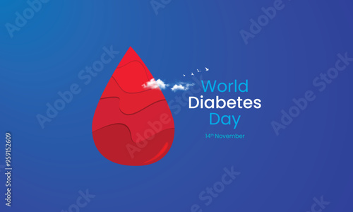 Diabetes awareness poster, World diabetes day