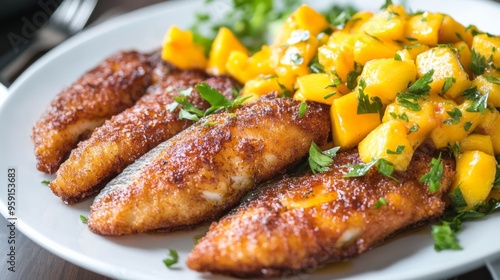 Fried Delicacy with Mango