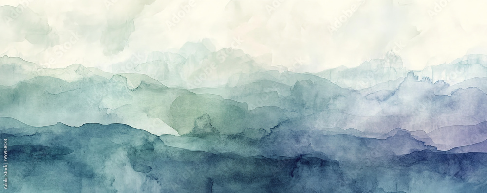 Abstract art backdrop with a blend of soft, watercolor-like washes in shades of blue, green, and purple. The design is ethereal and serene, with a calming, dreamlike quality, ideal for peaceful, Abstract art backdrop with a blend of soft, watercolor-like washes in shades of blue, green, and purple. The design is ethereal and serene, with a calming, dreamlike quality, ideal for peaceful,