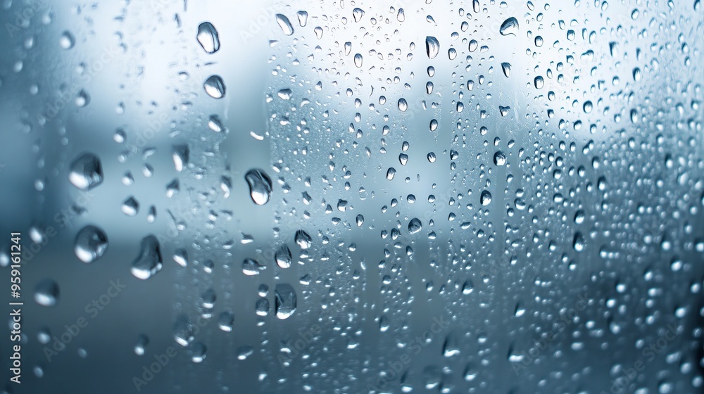 water droplets on a glass surface water droplets on a glass surface