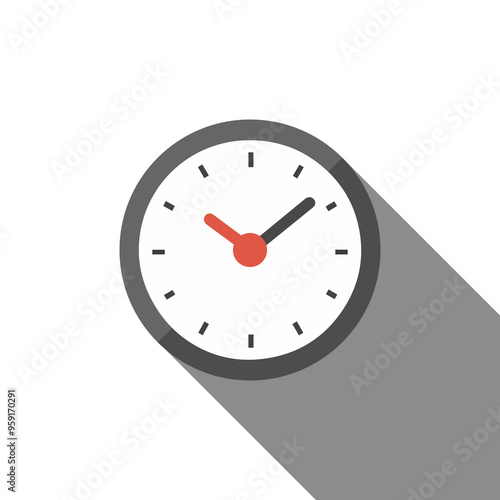 Clock icon. Time reduce icon simple vector iIllustration. Less time concept. Time, reduce, icon, less, vector, clock, watch, accuracy, blog, business, chronometer