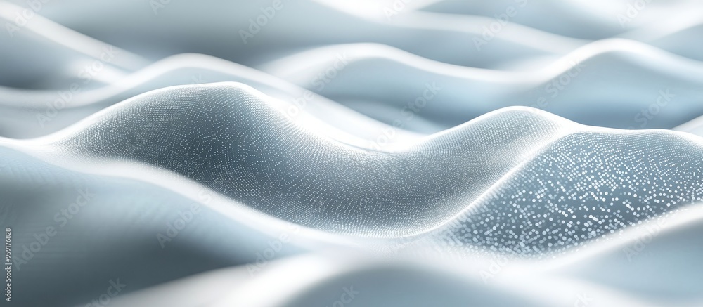 Abstract technology background featuring a textured pattern of white and gray waves representing big data and digital concepts Abstract technology background featuring a textured pattern of white and gray waves representing big data and digital concepts