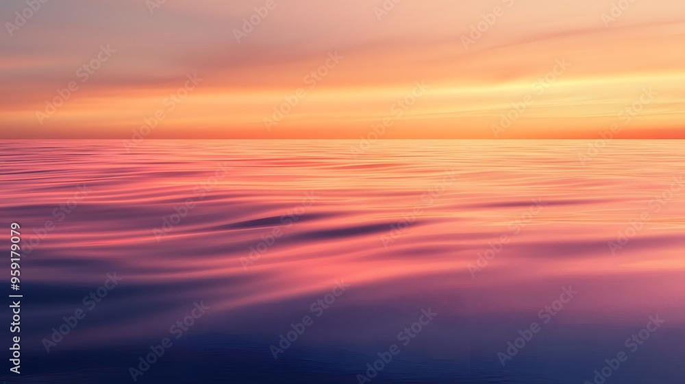 Calm Sea at Sunset. Calm Sea at Sunset.