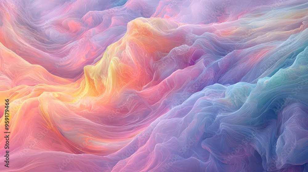 Abstract Colorful Swirls and Waves Abstract Colorful Swirls and Waves