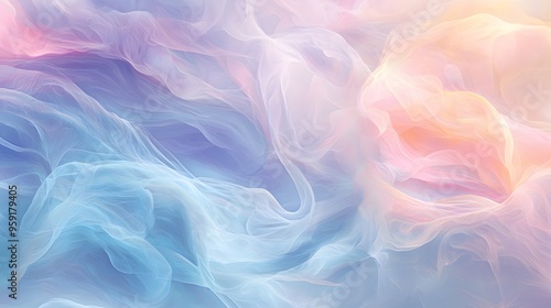 Abstract Pastel Swirling Background.