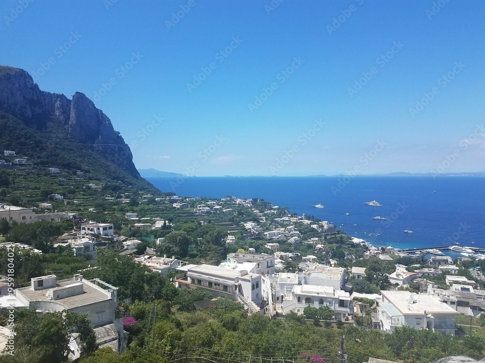 Naklejka premium Coastline of Capri