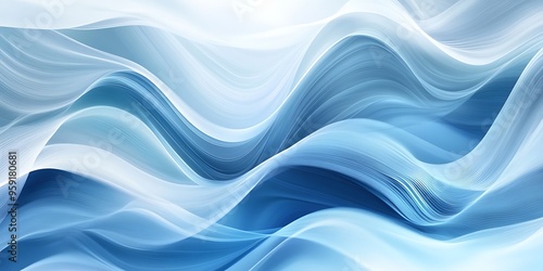 High quality hyper realistic abstract background with a colorful wave generative ai