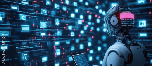 Smart digital customer service application concept powered by artificial intelligence providing instant responses to online messages for enhanced customer support