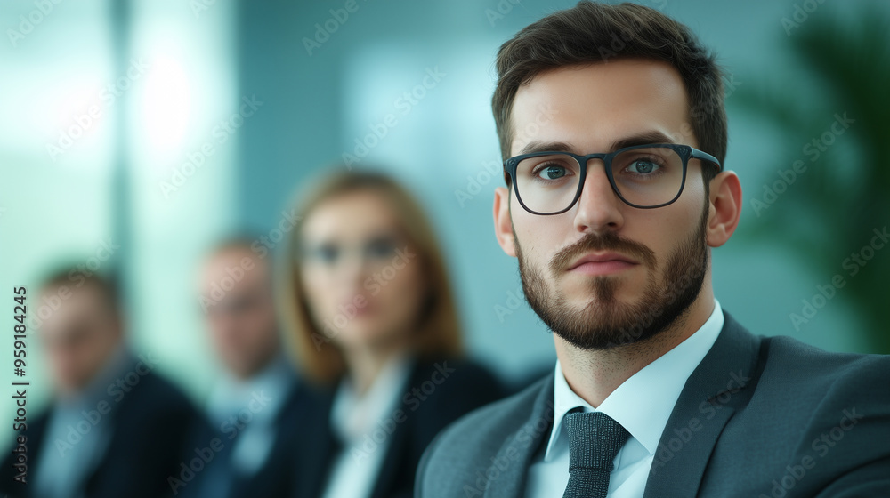 Focused Business Professional in Meeting Focused Business Professional in Meeting