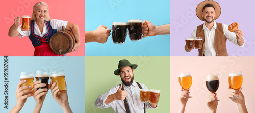 Collage of German people wi...