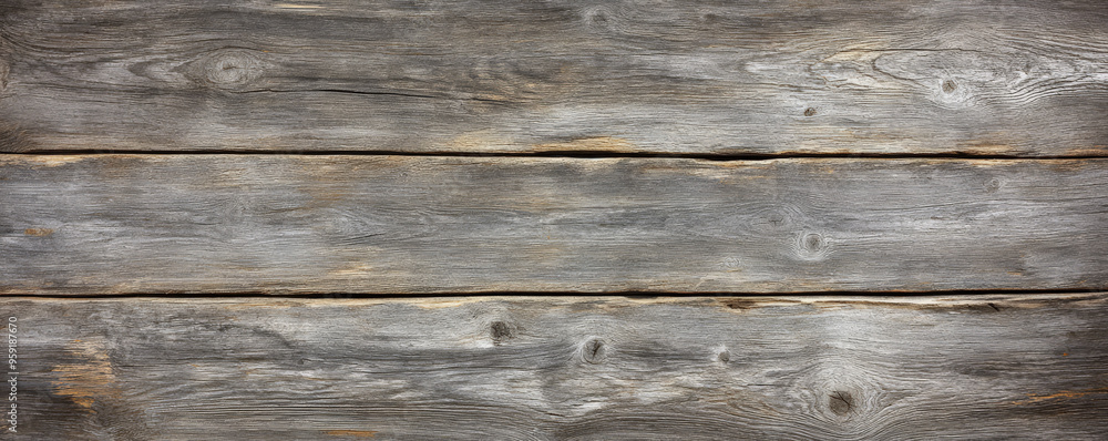 Aged driftwood backdrop with naturally worn, grayish planks. The wood has a rough texture with visible cracks, knots, and salt stains, evoking a coastal, weathered look that adds character and depth Aged driftwood backdrop with naturally worn, grayish planks. The wood has a rough texture with visible cracks, knots, and salt stains, evoking a coastal, weathered look that adds character and depth