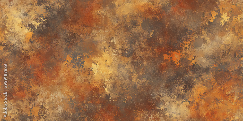 Modern abstract backdrop with a blend of earthy, textured brushstrokes in warm tones of brown, ochre, and rust. The organic, rugged feel adds depth and warmth to the design, making it ideal for cozy,