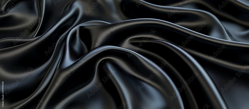Obraz premium black satin background