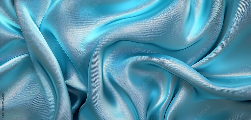 Fototapeta premium blue silk background