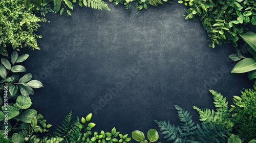 Wallpaper Mural Chalkboard style greeting card background featuring an eco friendly theme with a focus on conservation Torontodigital.ca
