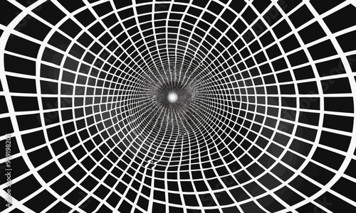 A geometric vector of a circular grid.