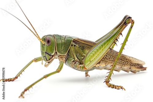 Wallpaper Mural Detailing the serricauda saw-tailed bush cricket in a natural setting during daylight Torontodigital.ca