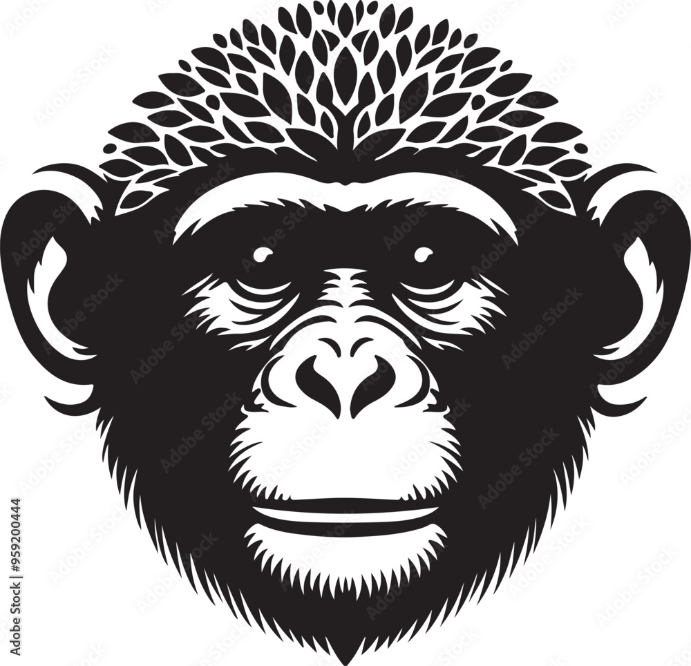 Monkey logo icon vector art illustration Monkey logo icon vector art illustration