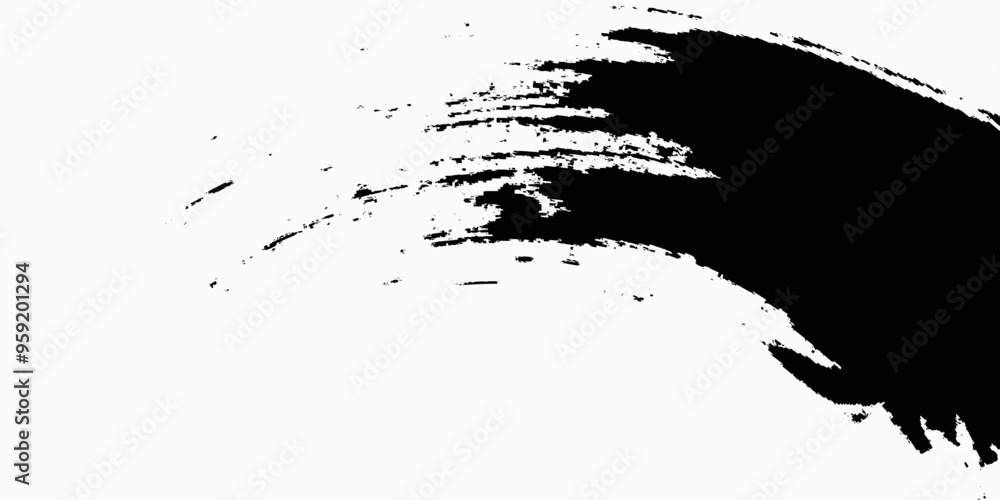 Naklejka premium Brush strokes templates, vector grunge paintbrush