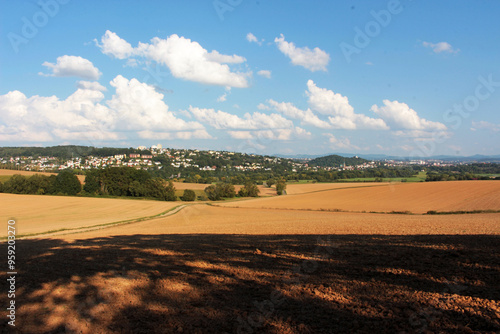 Image of the city of Fulda Germany on a sunny summer day. photo