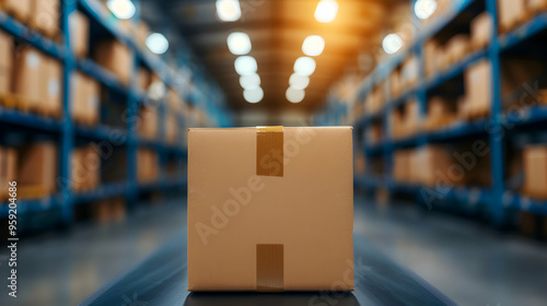 Obraz na płótnie Efficient International Parcel Delivery Service w salonie