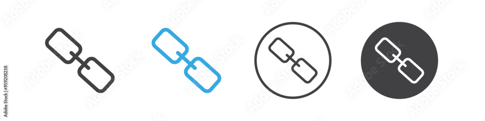 Link icon Vector logo outline Link icon Vector logo outline