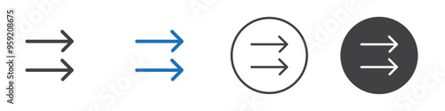 Parallel Arrows icon Vector logo outline Free Download Parallel Arrows icon Vector logo outline - GFXLoad