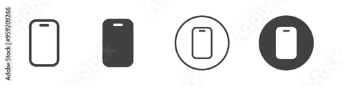 smartphone icon Vector logo outline