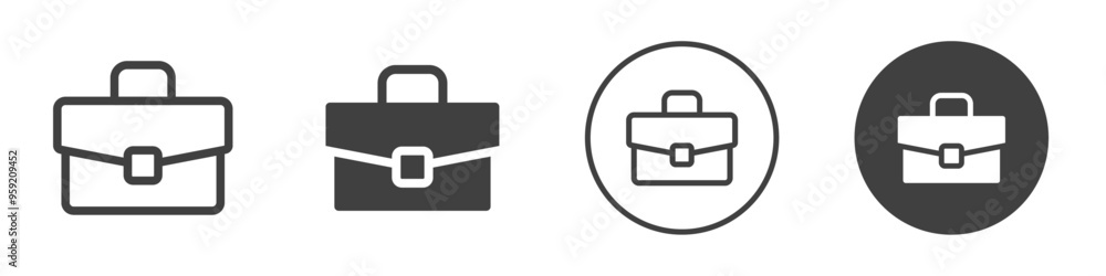 Suitcase icon Vector logo outline Suitcase icon Vector logo outline