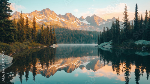 lake in the mountains