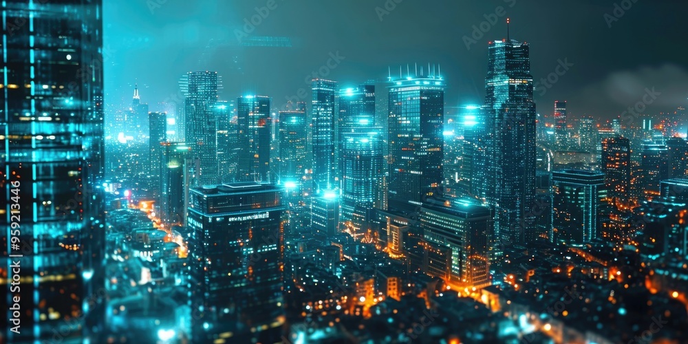 night modern city for background night modern city for background