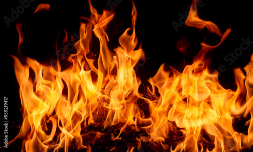 Fire flame texture. Blaze flames background. Burning fire backdrop. Flame of fire. Fire background. Flame texture.