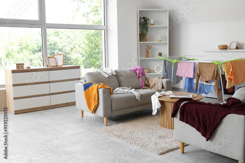 Interior of living room wit...