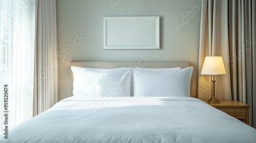 Wallpaper Mural 清潔感のあるベッドルーム Torontodigital.ca