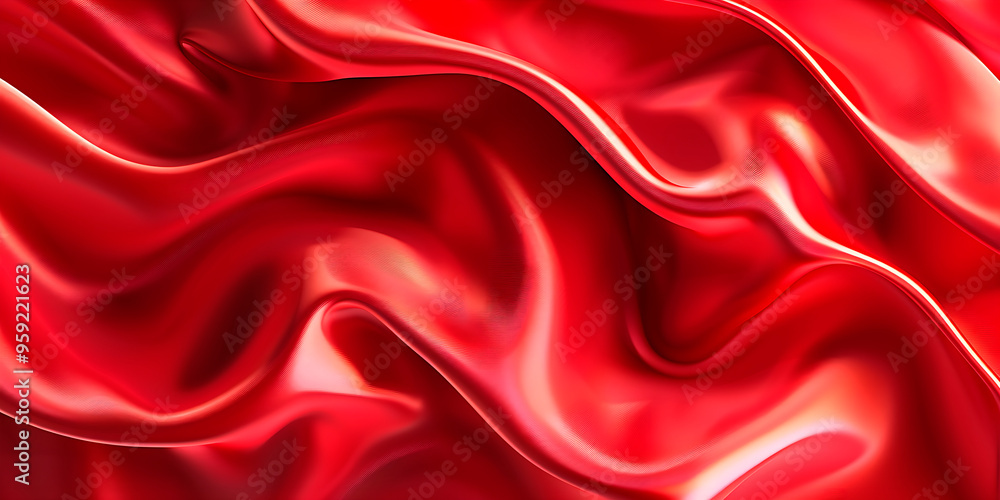 Soft, satiny red fabric Soft, satiny red fabric