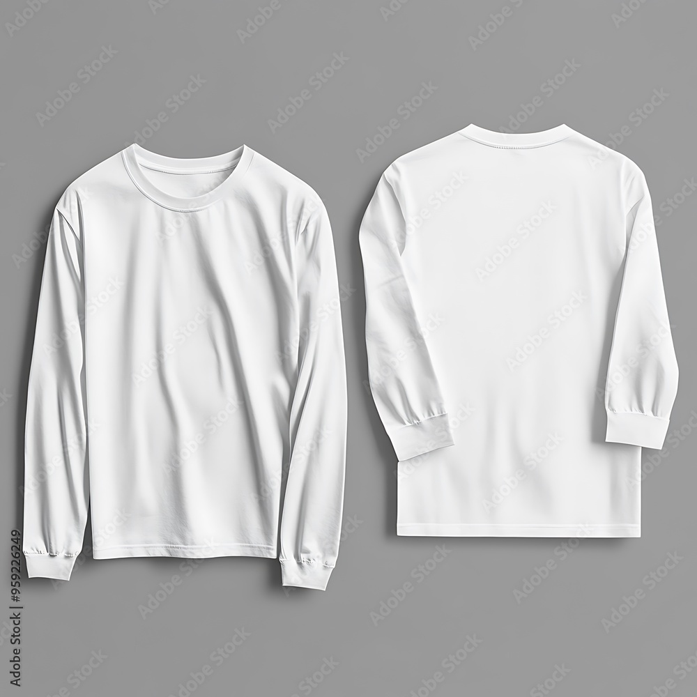 white long sleeves t-shirt mockup white long sleeves t-shirt mockup