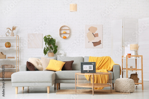 Interior of living room wit...