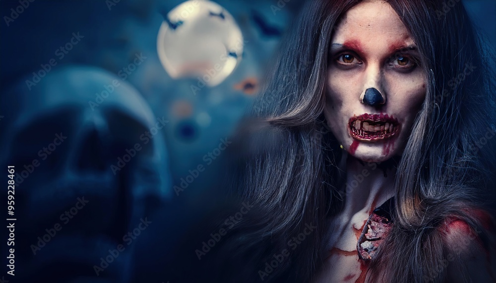 Spooky Halloween Zombie Makeup Transformation Art Spooky Halloween Zombie Makeup Transformation Art