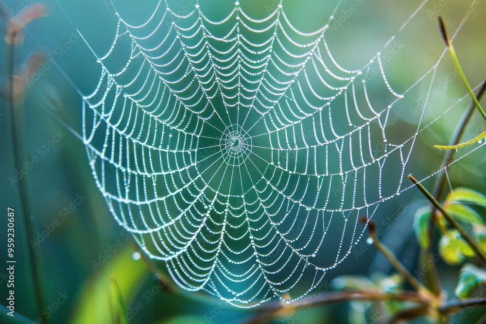 a spider web with water droplets on it intricate details of a spider's web a spider web with water droplets on it intricate details of a spider's web