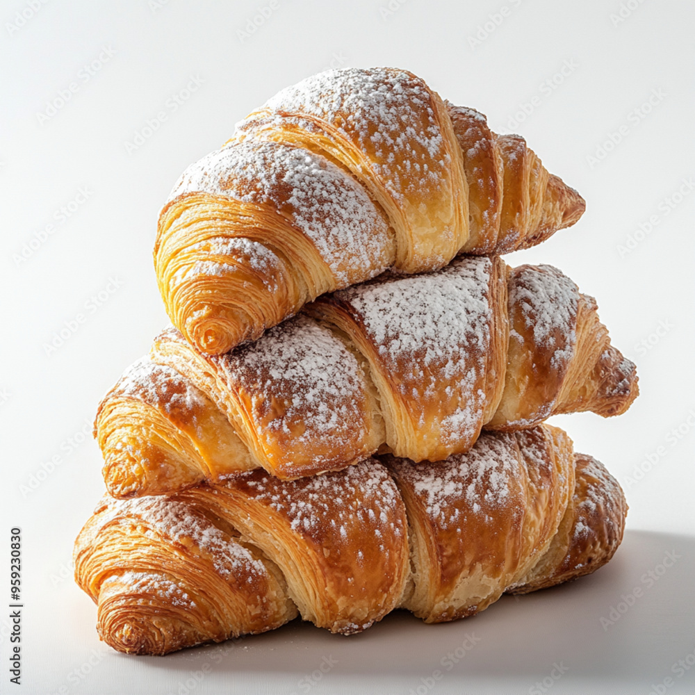 croissant on white background croissant on white background