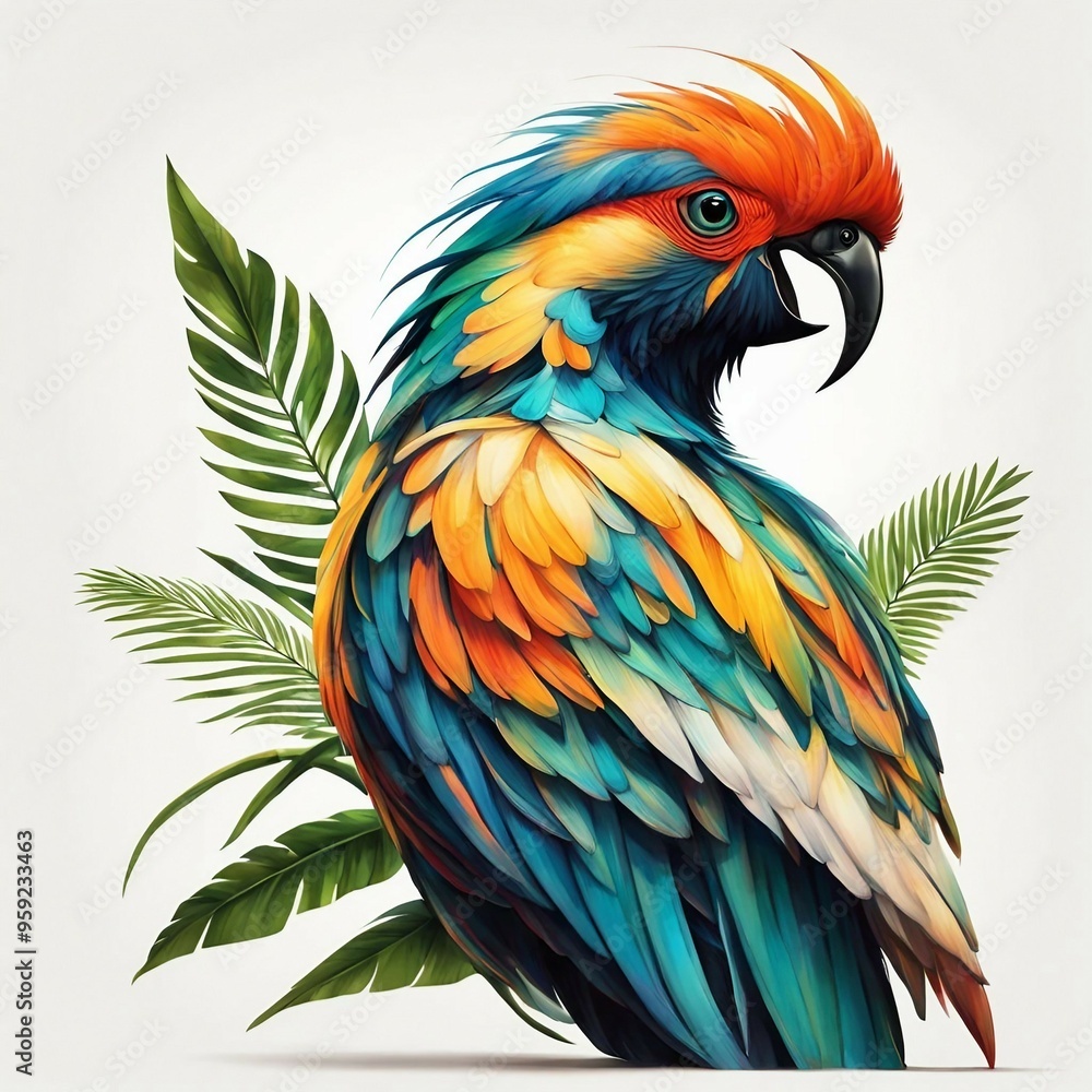 Obraz premium Blue and yellow macaw