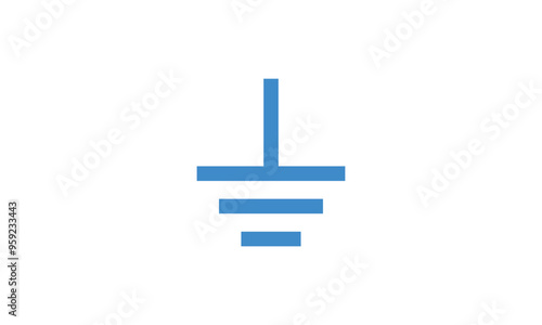 Earth ground symbol in electricity.