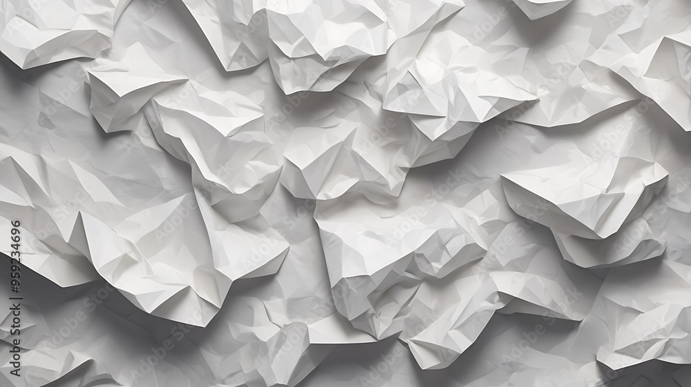 Crumpled paper style abstract background, paper texture with extruded shapes
Crumpled paper style abstract background, paper texture with extruded shapes