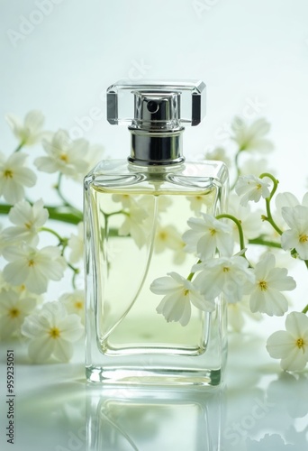 Crisp Perfume Bottle with Muguet Carbonate and Lily of the Valley