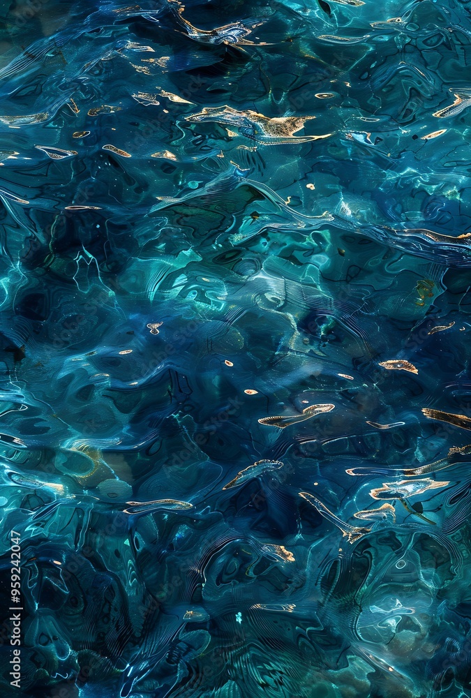 Fototapeta premium blue water surface