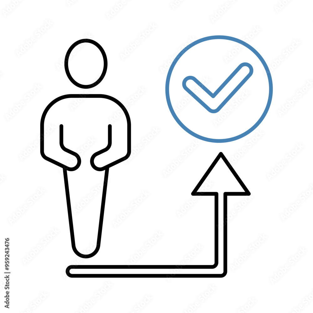 right concept line icon. Simple element illustration. right concept outline symbol design. right concept line icon. Simple element illustration. right concept outline symbol design.