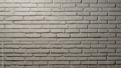 Abstract illustration of an empty, weathered white brick wall, perfect for creating a textured background in your design projects. 