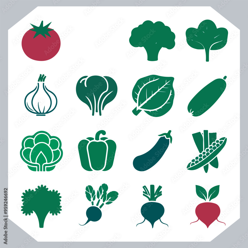 Set of vegetables black silhouette Carrot, potato, tomato, cucumber, onion, garlic, cauliflower, bell pepper, cabbage vector icon in white background. Set of vegetables black silhouette Carrot, potato, tomato, cucumber, onion, garlic, cauliflower, bell pepper, cabbage vector icon in white background.