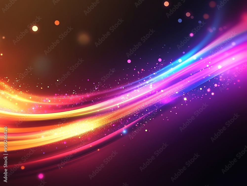 Fototapeta premium Abstract Background with Colorful Lights.