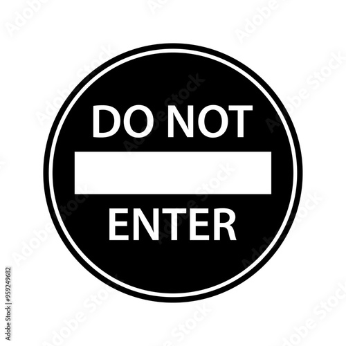 Do not enter sign